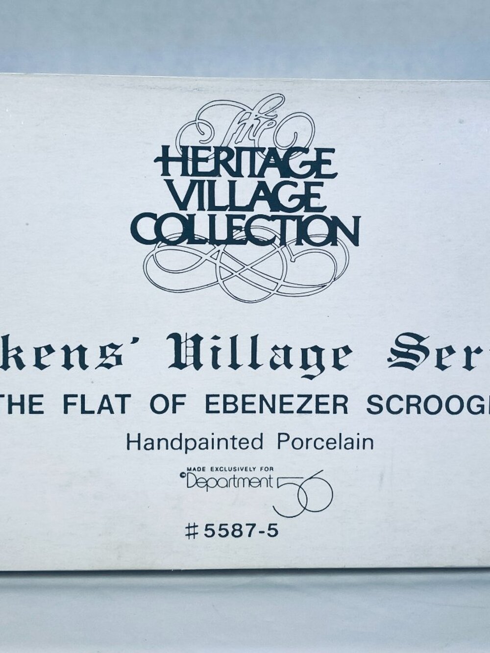 VNTG Dept 56 Flat of Ebenezer Scrooge Dickens Village Retired 55875 w/Light/Box